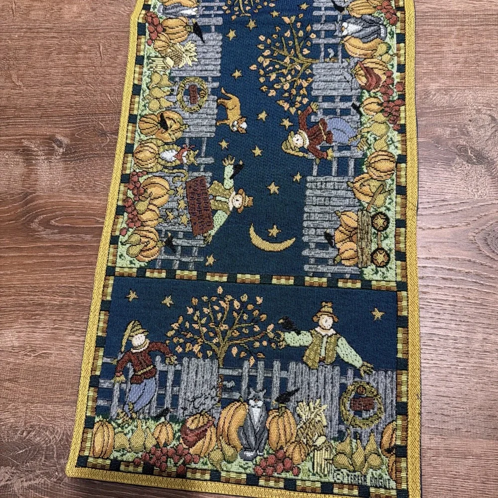 TERESA KOGUT FALL HALLOWEEN TABLE Runner MAT TAPESTRY